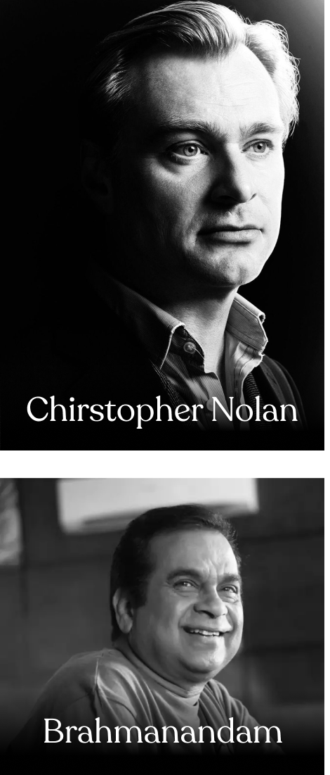 Christopher Nolan and Brahmanandam