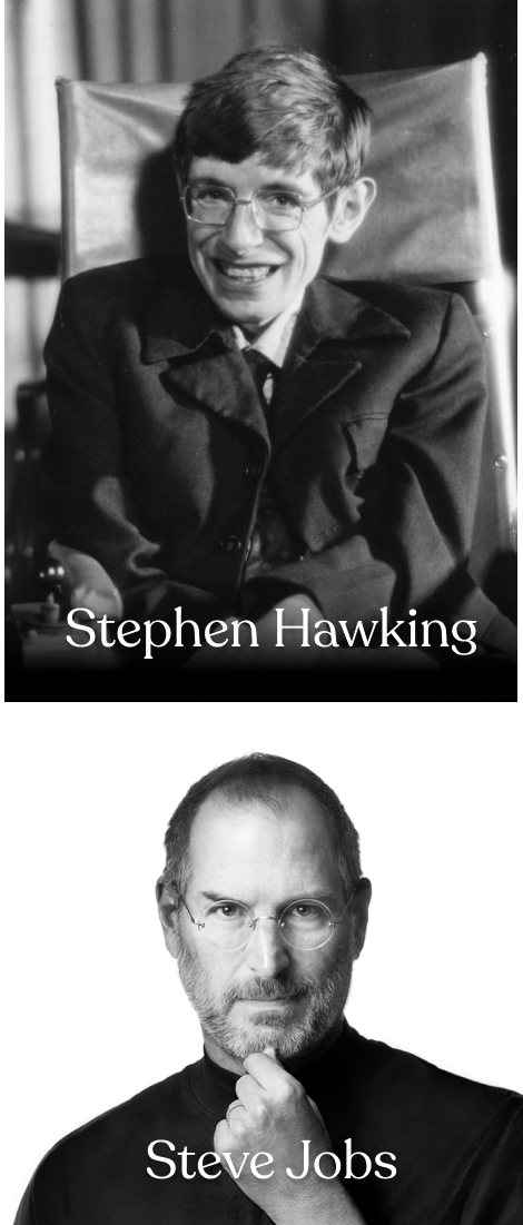 Stephen Hawking and Steve Jobs