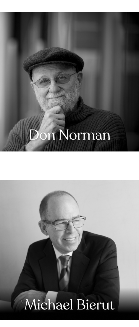 Don Norman and Michael Bierut